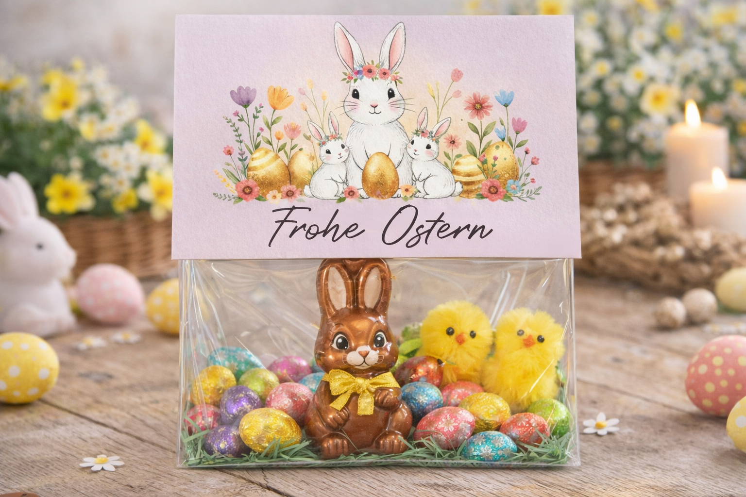 Frohe Ostern, Eine Kleinigkeit vom Osterhasen, Liebe Ostergrüße SET  - SOFORT DOWNLOAD!