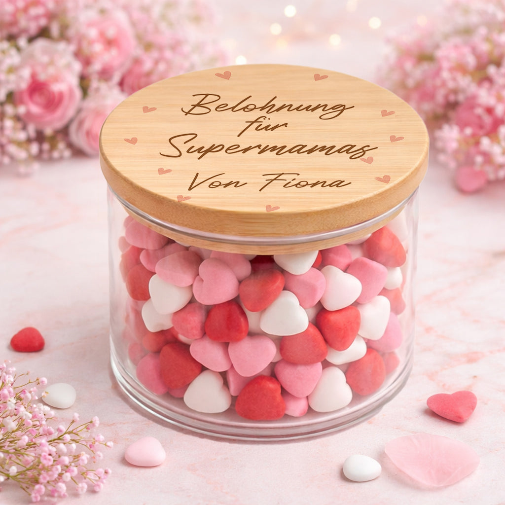 Muttertagsgeschenk personalisiert für Mama Vorratsglas Muttertag Geschenk von Kind Beste Mama der Welt
