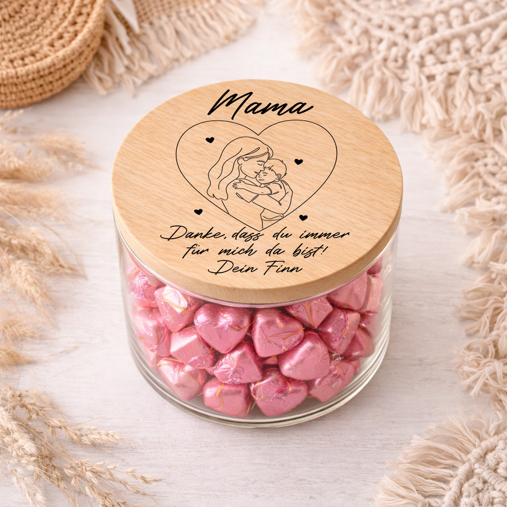 Mama Geschenk personalisiert Vorratsglas Mama Geschenk zum Muttertagsgeschenk Geburtstag