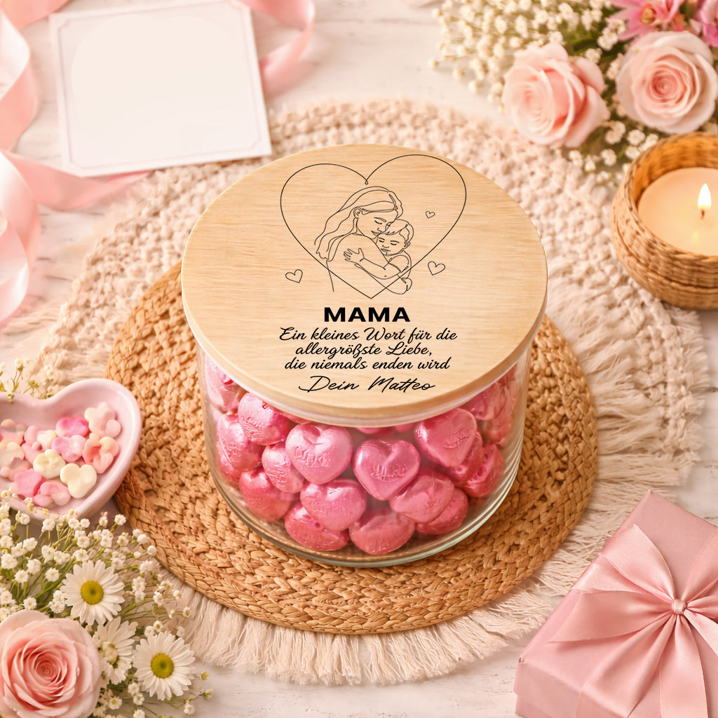 Mama Geschenk personalisiert Vorratsglas Mama Geschenk zum Muttertagsgeschenk Geburtstag