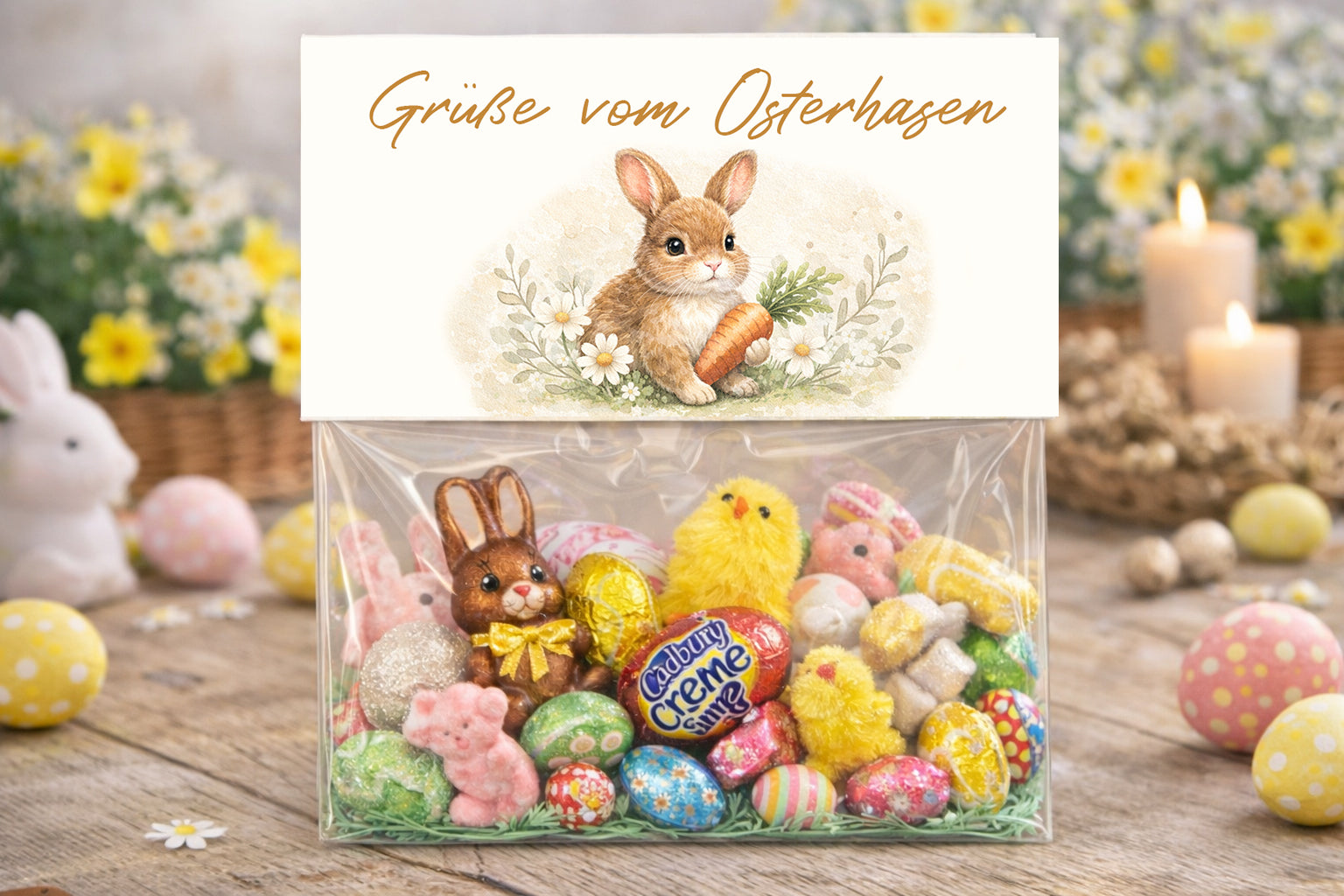 Frohe Ostern, Eine Kleinigkeit vom Osterhasen, Liebe Ostergrüße SET  - SOFORT DOWNLOAD!