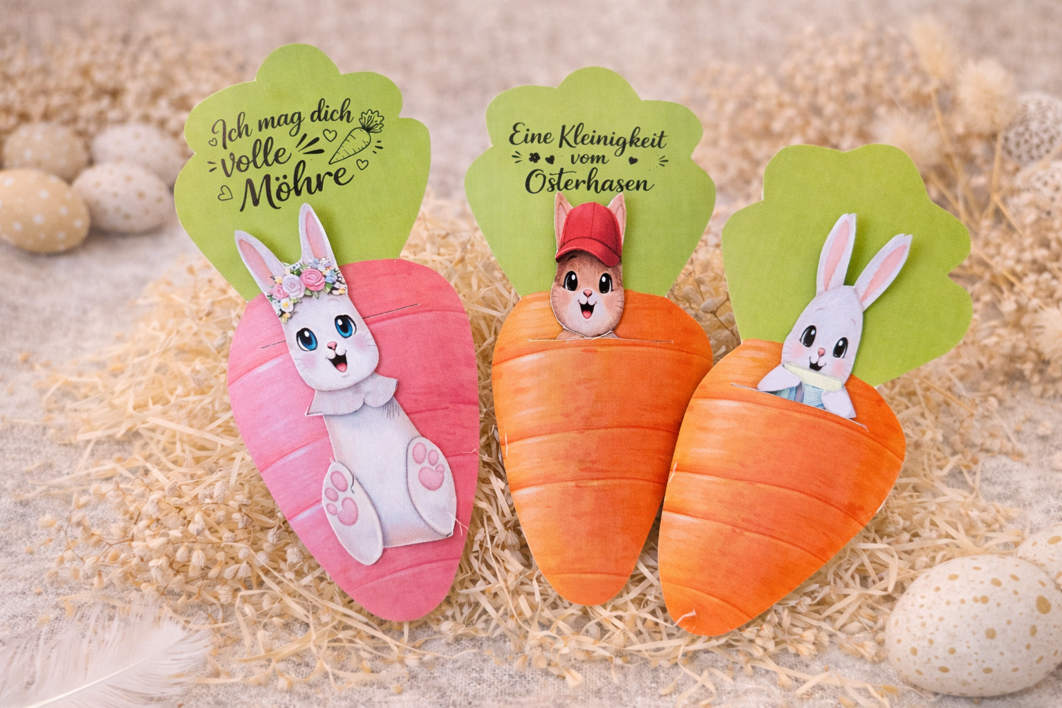 Geldgeschenk Verpackung Ostern Möhren- SOFORT DOWNLOAD!