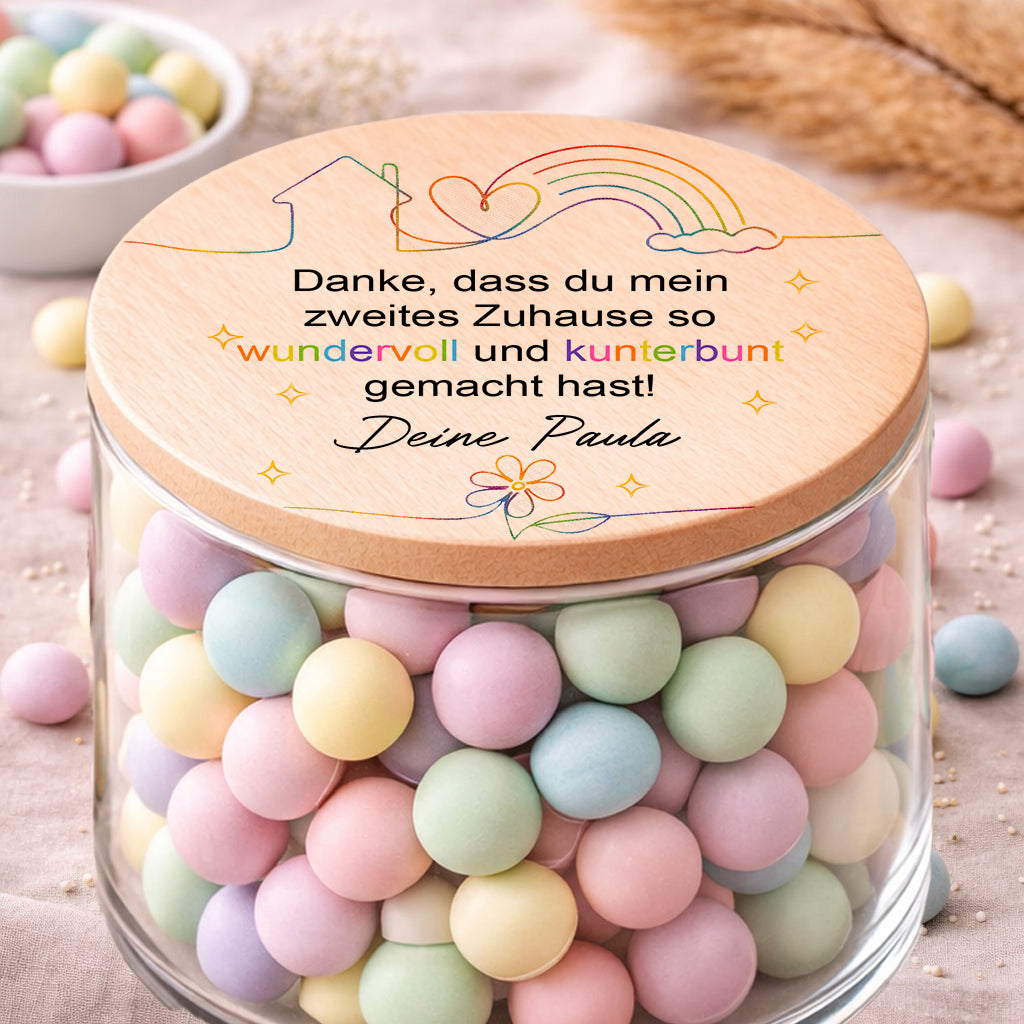 Personalisiertes Kita Abschied Geschenk Danke für mein zweites Zuhause mit Namen
