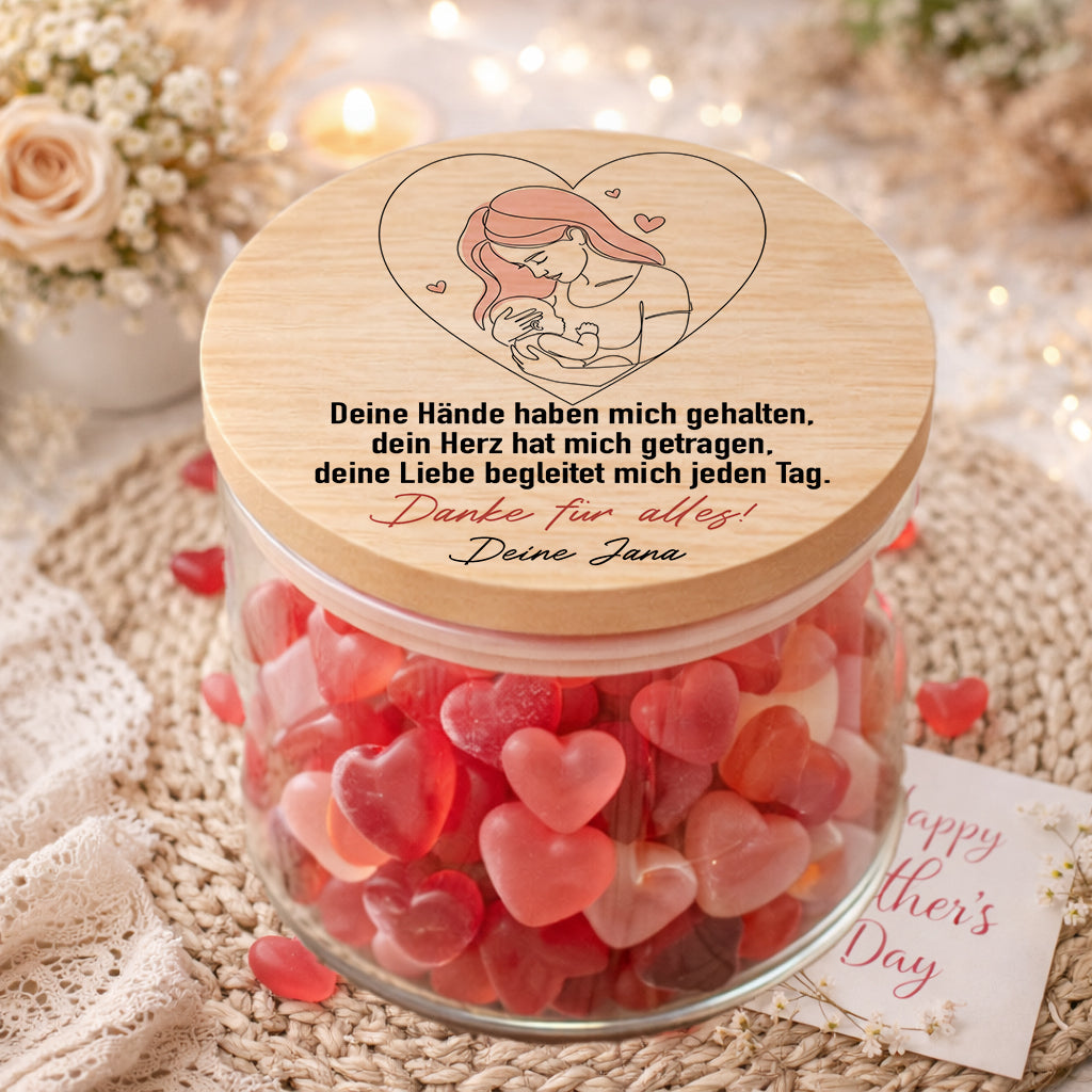 Mama Geschenk personalisiert Muttertag beste Mama Geschenkidee zum Muttertag Vorratsglas personalisiert Geburtstag Mama Geschenk mit Name