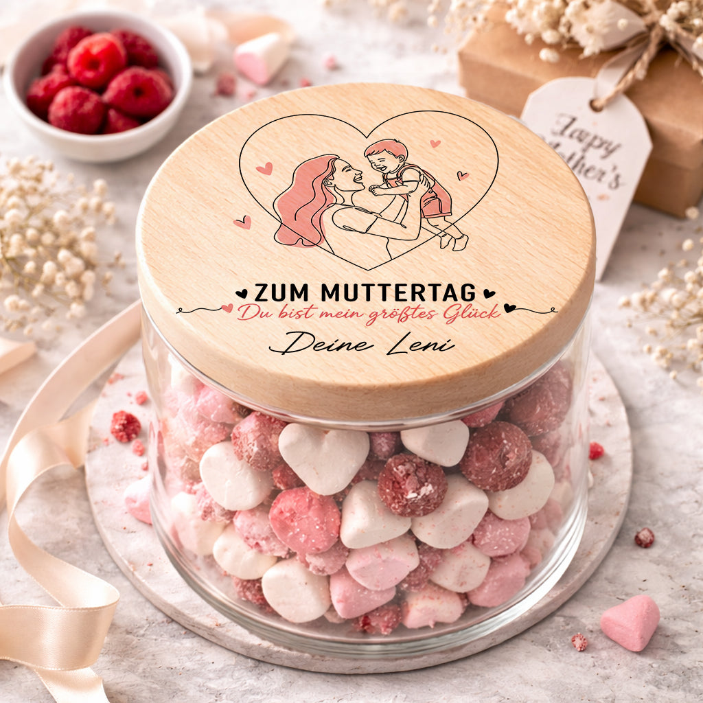 Personalisiertes Vorratsglas für Mama beste Mama Geschenkidee zum Muttertag Geburtstag Mama Geschenk mit Name