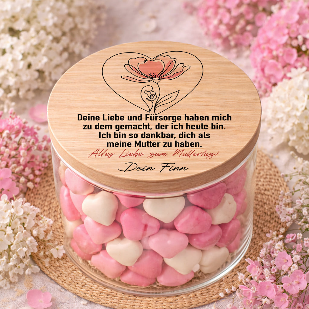 Personalisiertes Vorratsglas für Mama Es gibt nur eine beste Mama Geschenkidee zum Geburtstag Muttertag Geschenk mit Name