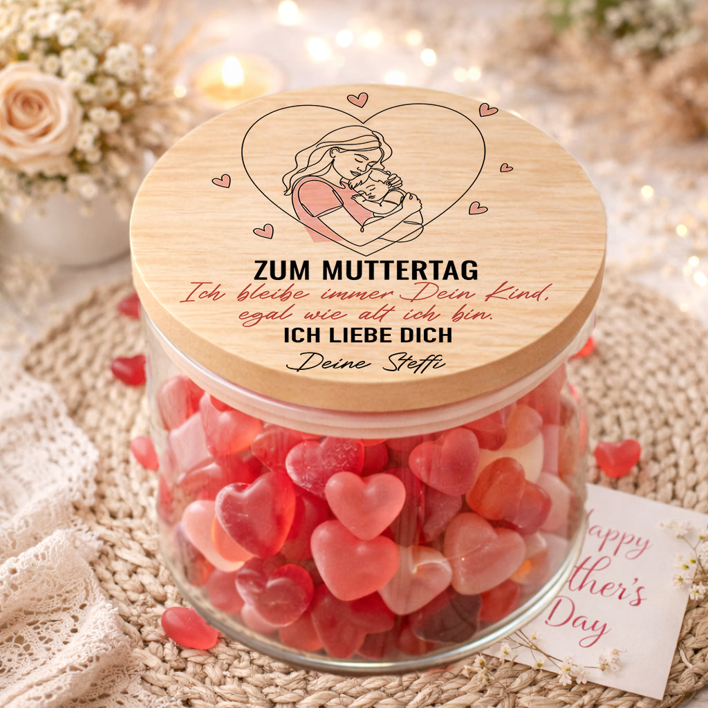Mama Geschenk personalisiert Muttertag beste Mama Geschenkidee zum Muttertag Vorratsglas personalisiert Geburtstag Mama Geschenk mit Name