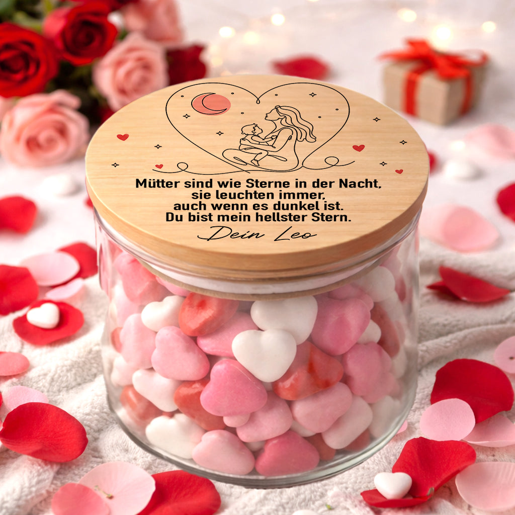 Mama Geschenk personalisiert Muttertag beste Mama Geschenkidee zum Muttertag Vorratsglas personalisiert Geburtstag Mama Geschenk mit Name