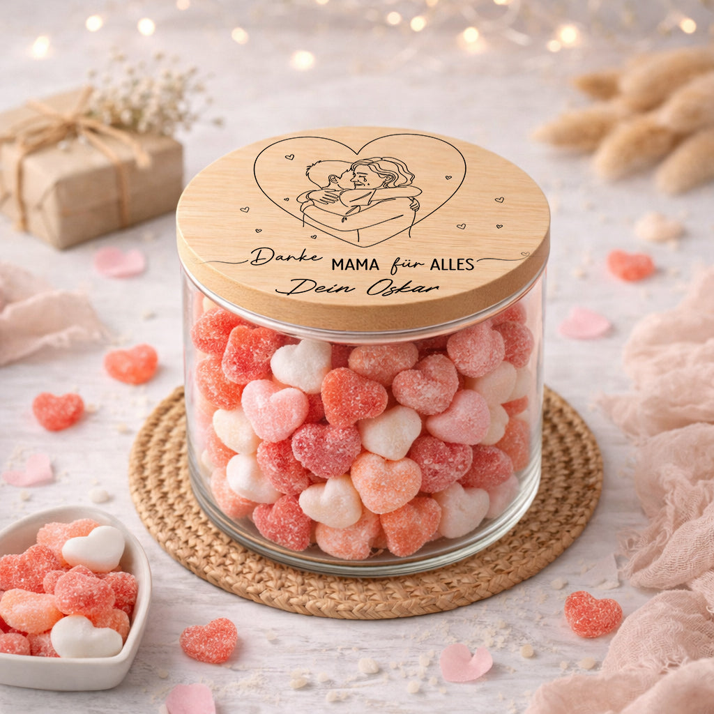 Mama Geschenk personalisiert Vorratsglas Mama Geschenk zum Muttertagsgeschenk Geburtstag