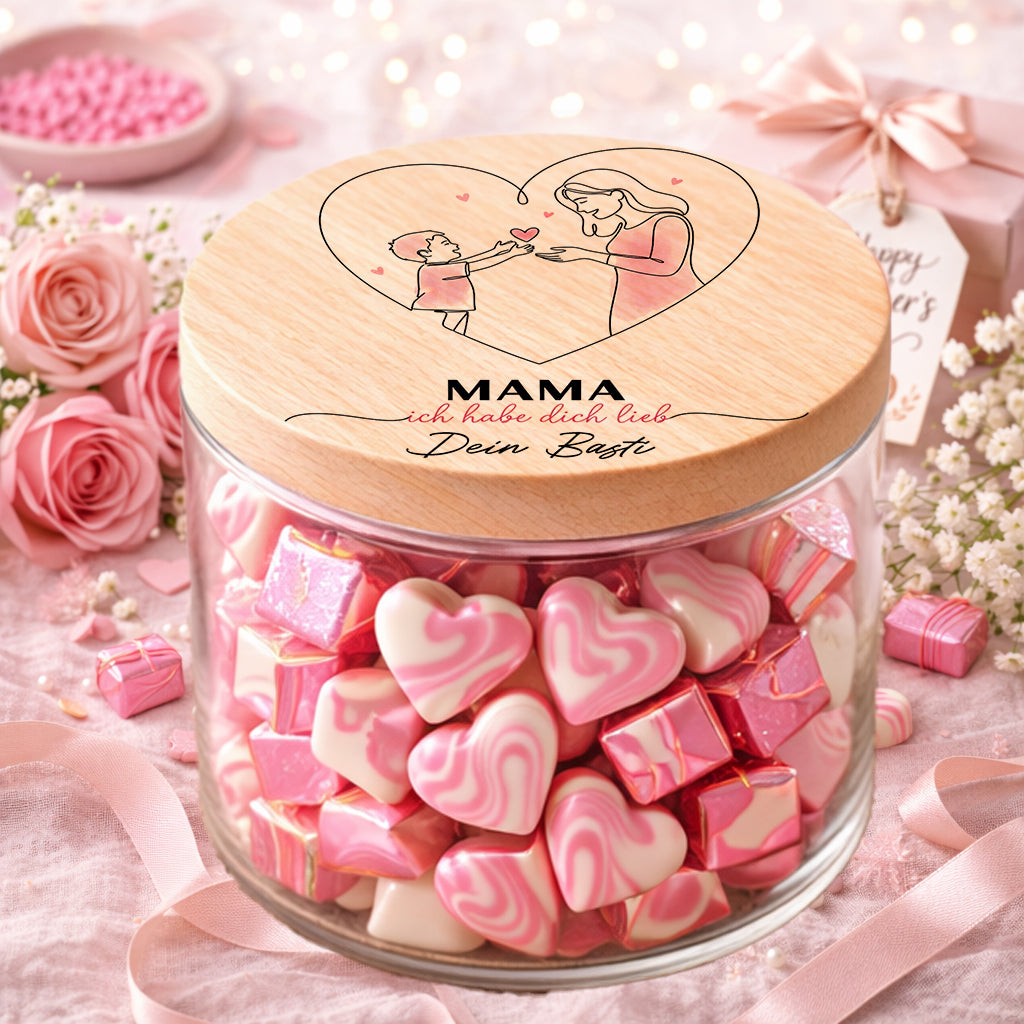 Mama Geschenk personalisiert Muttertag beste Mama Geschenkidee zum Muttertag Vorratsglas personalisiert Geburtstag Mama Geschenk mit Name