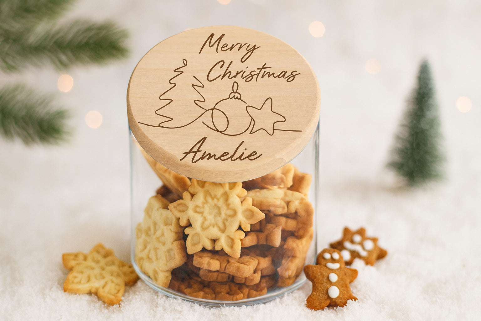 Vorratsglas individuell bedruckt – Geschenkidee zu Weihnachten