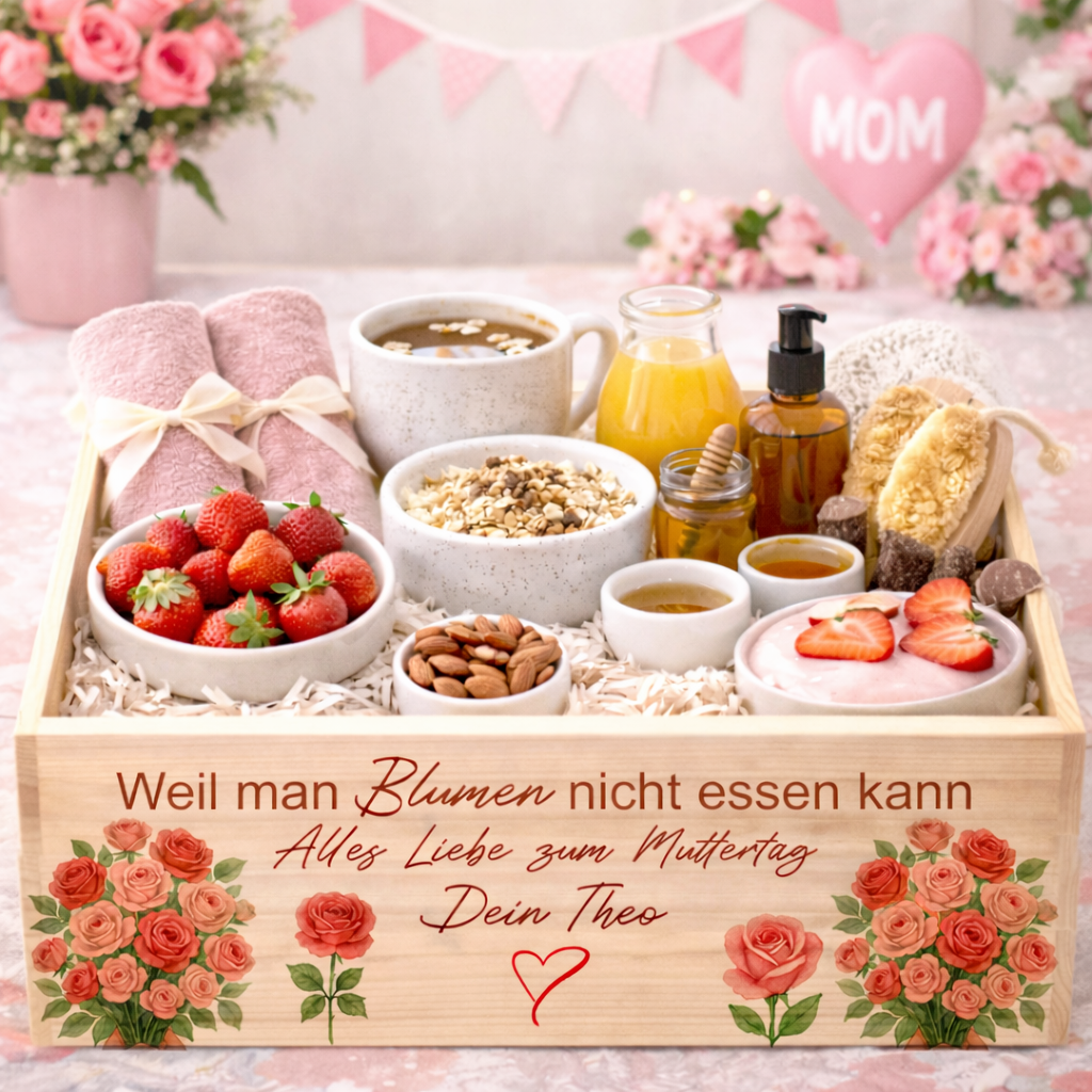 Geschenk für Mama personalisiert Muttertag Geschenkbox Beste Mama der Welt Geschenkidee Muttertag Mama Holzkiste zum Befüllen