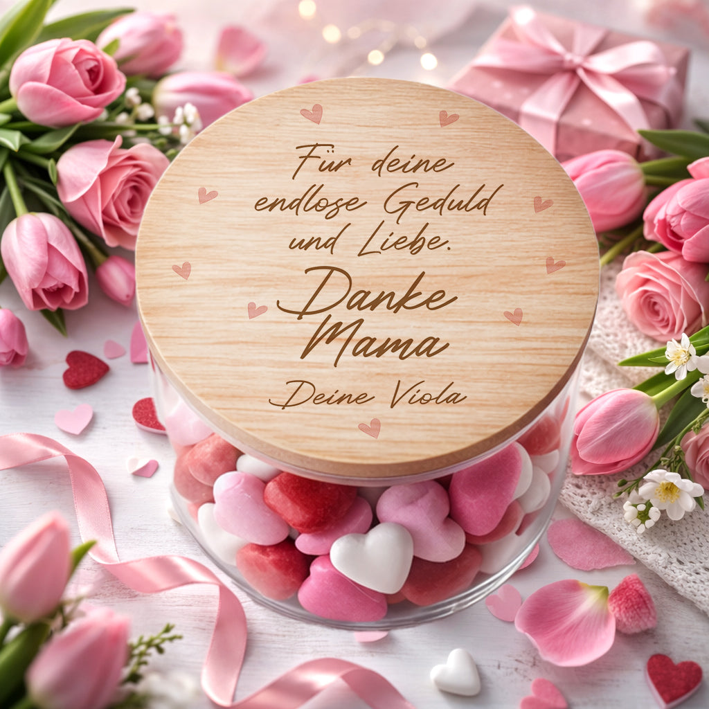 Geschenk zum Muttertag Vorratsglas Muttertagsgeschenk personalisiert Danke Mama Geschenk Glas Beste Mama Geschenkidee Mutter