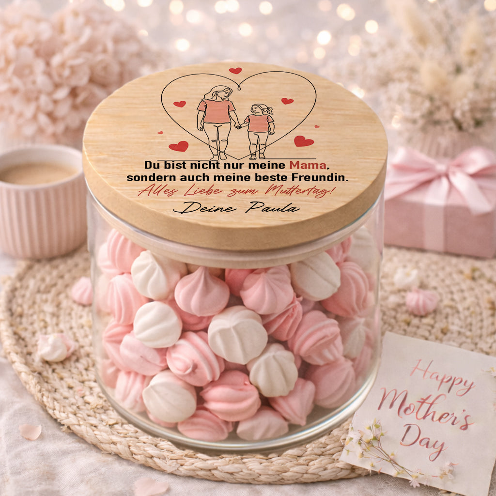 Personalisiertes Muttertagsgeschenk für Mama mit Gravur Du bist nicht nur meine Mama sondern meine beste Freundin