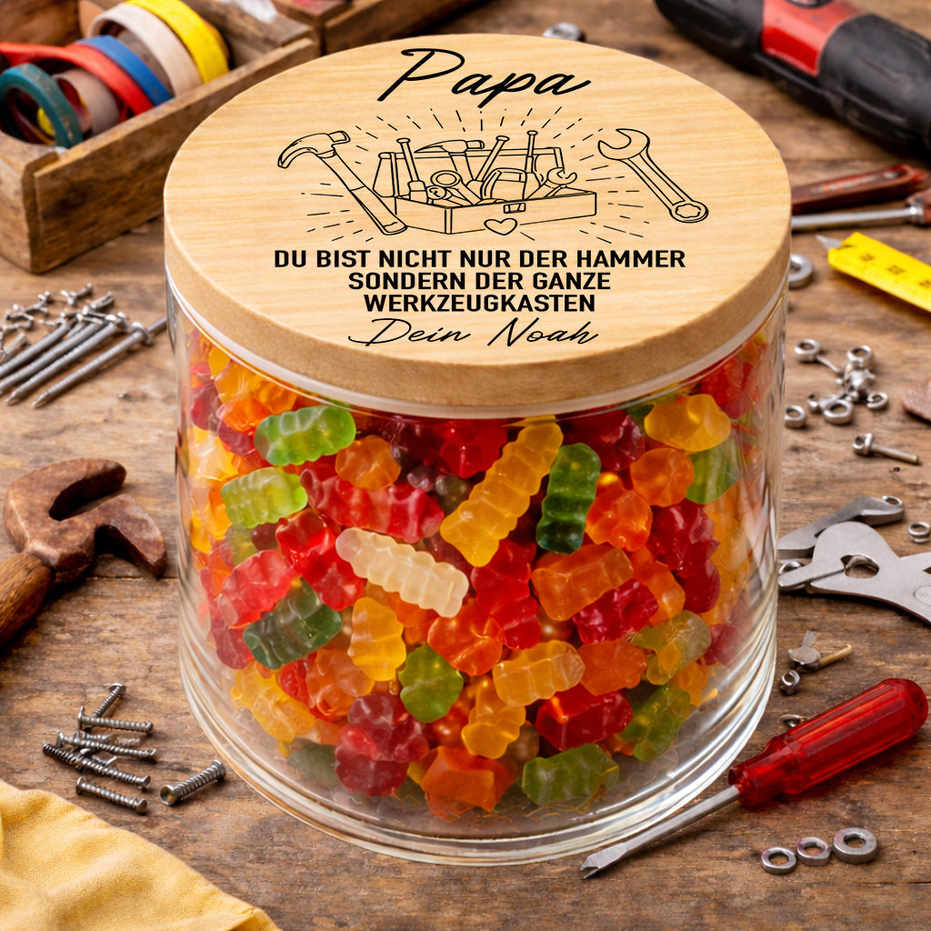 Vatertagsgeschenk Papa Handwerker Papa Geschenk personalisiert Papa lustiges Geschenk Papa Hammer Werkzeugkasten