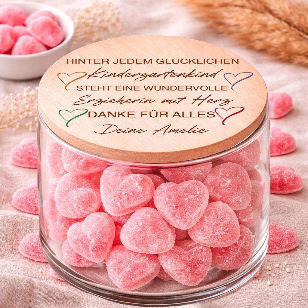 Personalisiertes Vorratsglas als Geschenk zum Kita Abschluss