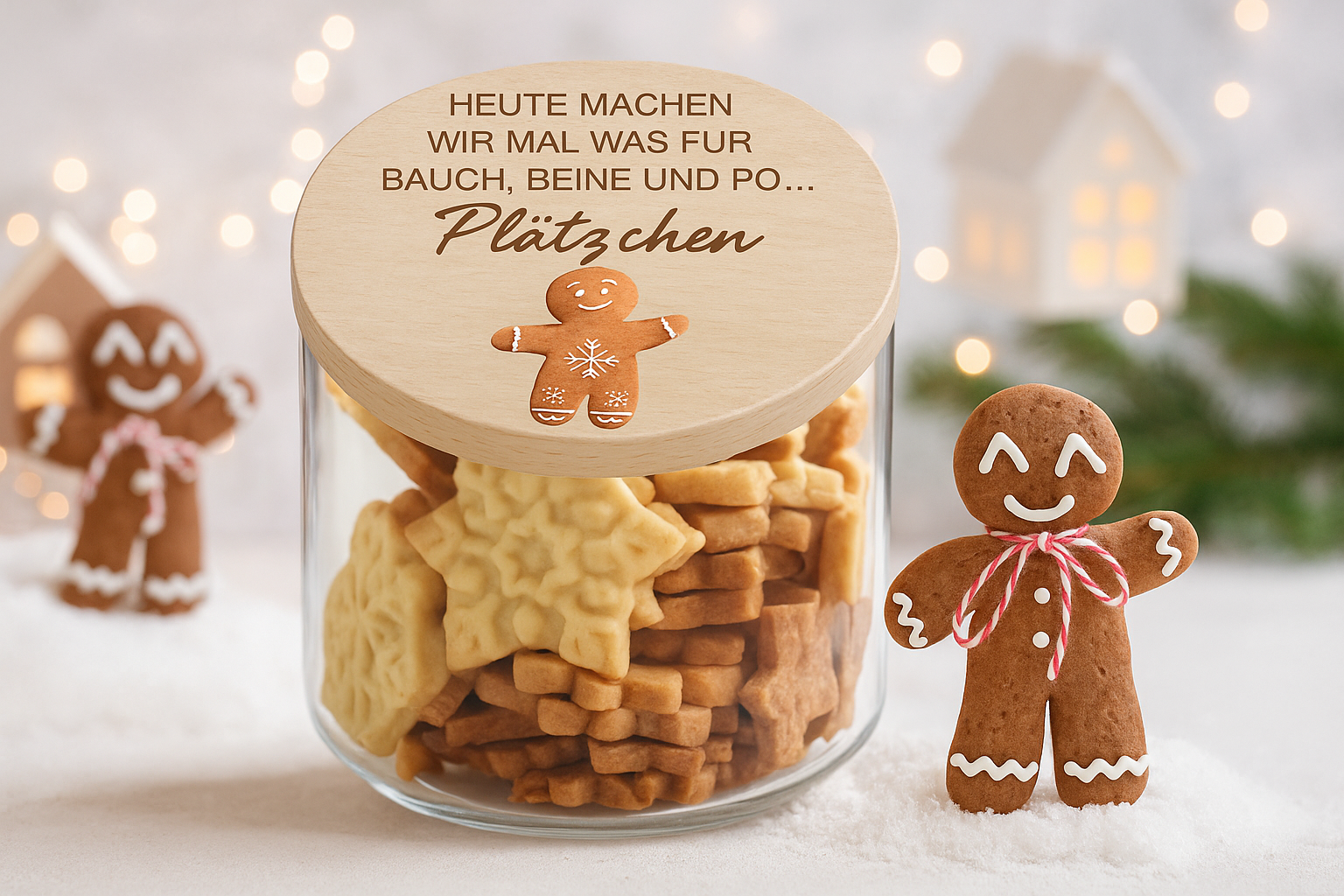 Vorratsglas individuell bedruckt – Geschenkidee zu Weihnachten