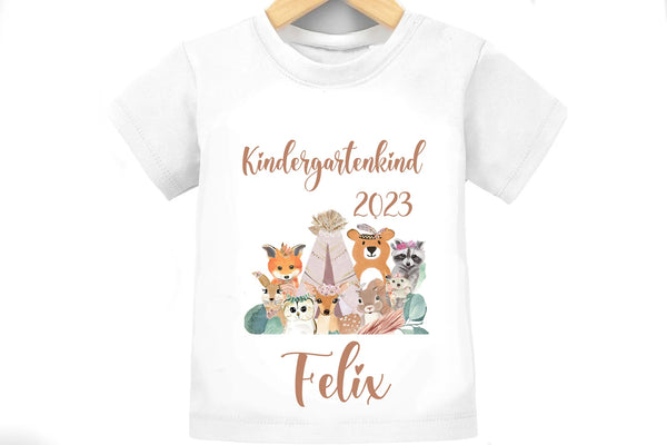Kindergarten T-Shirt Waldtiere