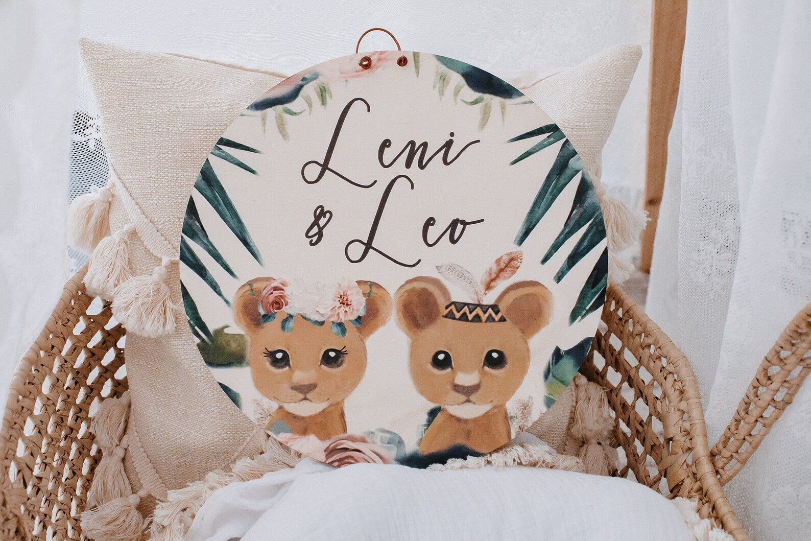 Namensschild Löwen