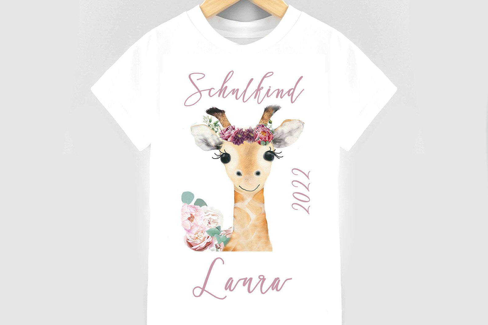 Schulkind T-Shirt Giraffe