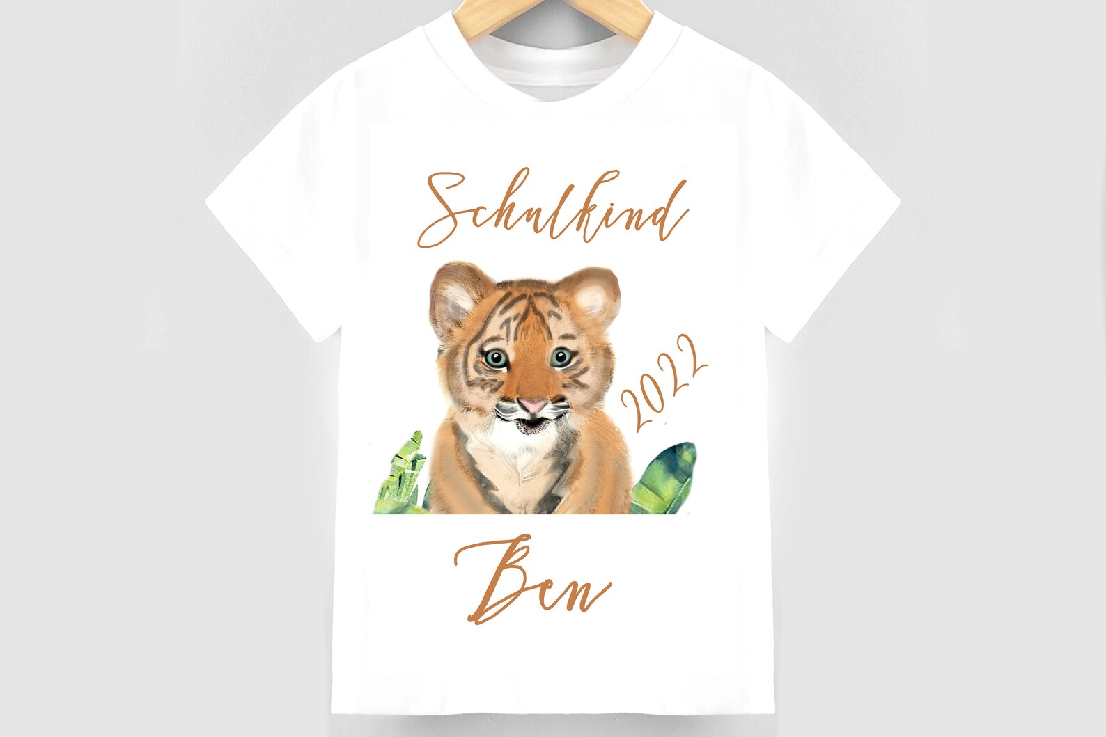 Schulkind T-Shirt Tiger